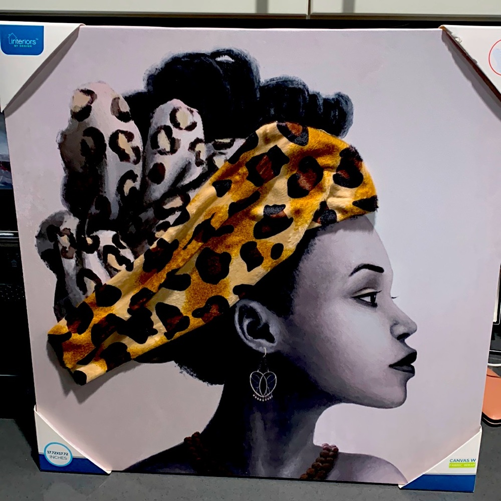 Beautiful canvas with fabric wrap 🤍